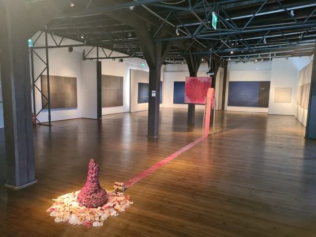 Fragment wystawy Krzysztofa Gliszczyńskiego pt. Perpetuum Pictura Fragment wystawy Krzysztofa Gliszczyńskiego pt. Perpetuum Pictura