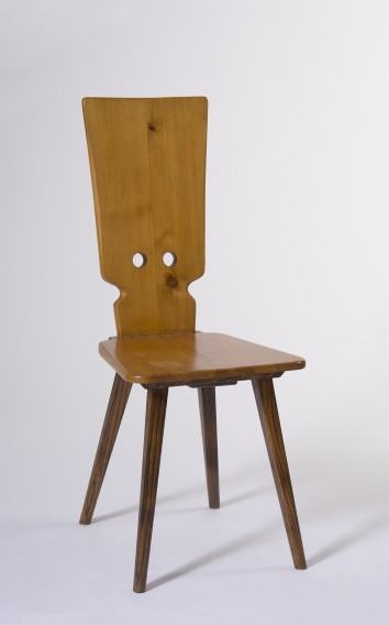 Władysław Wincze, zydel, 1949, sosna palona