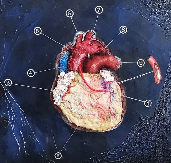 Dorota Pietrzyk, Życiodajny dar, 50x50 cm, tkanina + filc