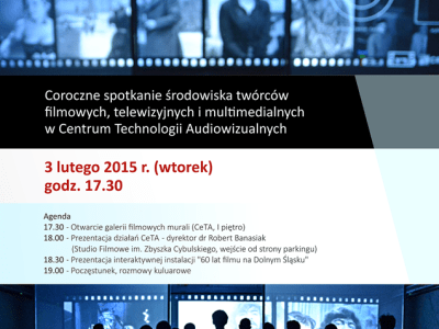 Zaproszenie na otwarcie Galerii Filmowych murali w CeTA