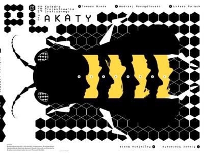 Wystawa plakatów autorstwa młodej kadry Katedry Projektowania Graficznego