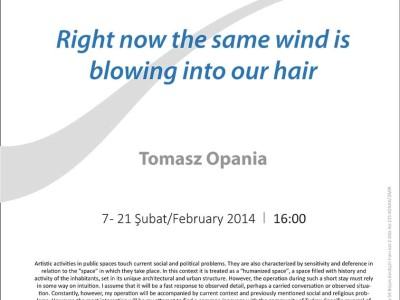 Plakat reklamujący wystawę Tomasza Opanii w Turcji 