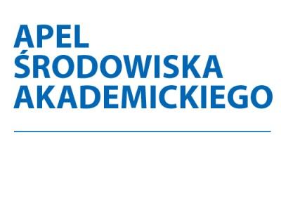 Apel środowiska akademickiego
