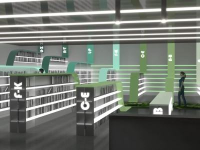 Projekt biblioteki botanicznej, autor A. Matysiak