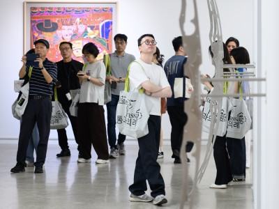 Otwarcie wystawy Rites of Passage w ramach Polskiego Pawilonu na 16 Międzynarodowym Gwangju Biennale, Korea Południowa, 2026, fot. Kuba Celej, Materiały prasowe Instytutu Adama Mickiewicza