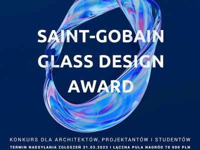 Grafika promująca konkurs Saint-Gobain Glass Design Award