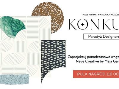 Grafika promująca II edycję konkursu Paradyż Designers