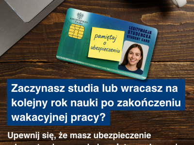 Studencie - pamiętaj o ubezpieczeniu zdrowotnym