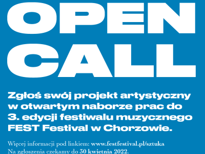 Open Call dla studentów - FEST Festival-plakat