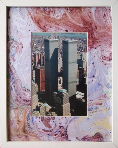 Anna Kołodziejczyk: bez tytułu z cyklu Obraz zniszczeń - kolaż, 2012