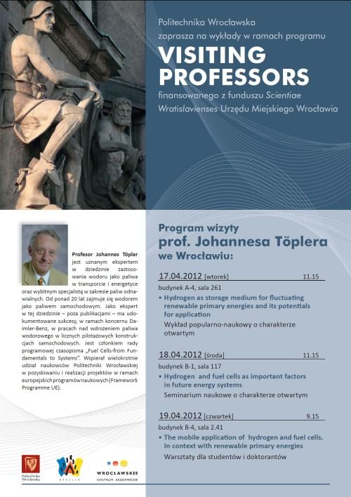 Visiting Professors - Johannes Töpler