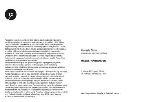 Hałas / Harlender w Galerii Skos