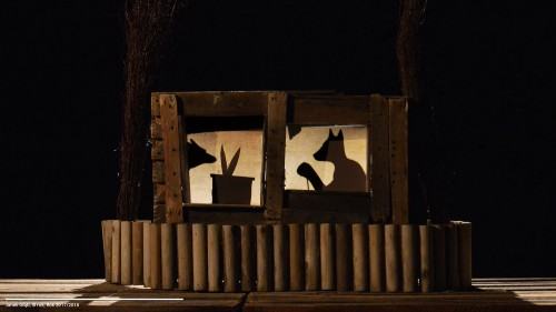 02956985.jpg Marta Guśniowska "Smacznego proszę wilka"  reż. Katarzyna Hora (AST), scenografia J. Głąb (ASP)