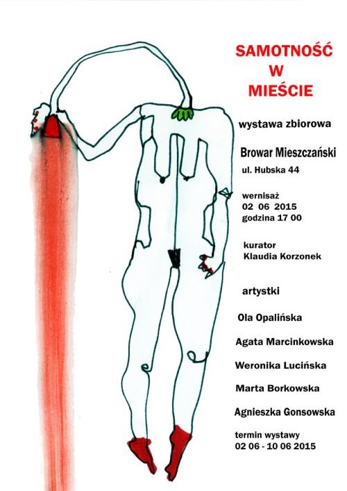Wystawa "Samotność w  mieście" projekt kuratorski Klaudii Korzonek
