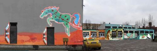 studenci malują murale