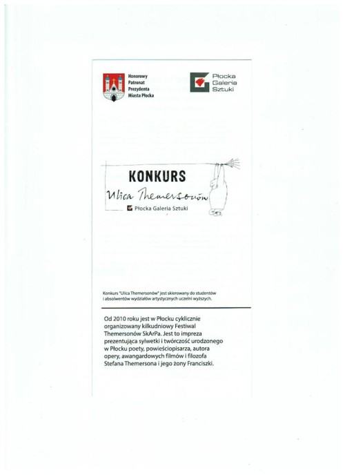 konkurs „Ulica Themersonów”