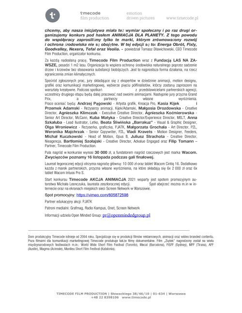 Timecode Akcja Animacja