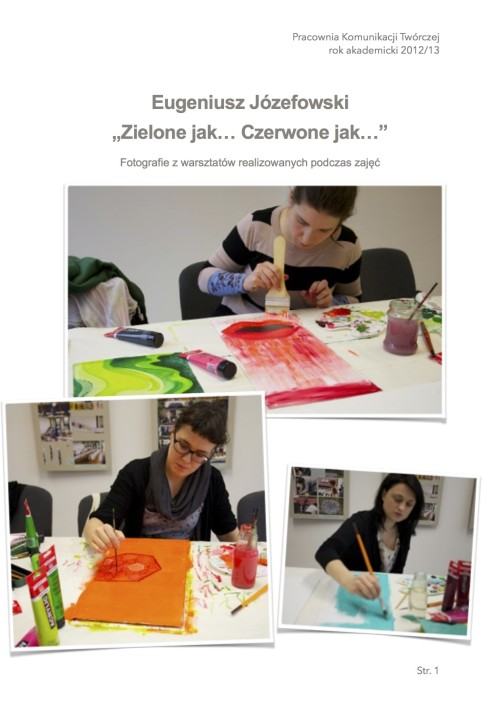 Warsztaty Zielone jak Czerwone Warsztaty Zielone jak Czerwone