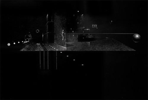 Mariusz Gorzelak Przypowieść o pożądaniu / linoryt