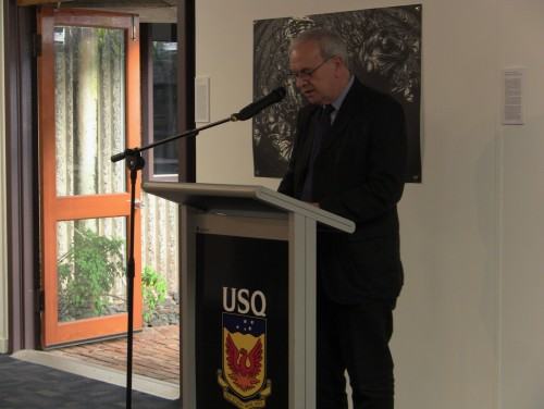 Prof Peter Goodall, Dean (Faculty of Arts) - otwarcie wystawy.