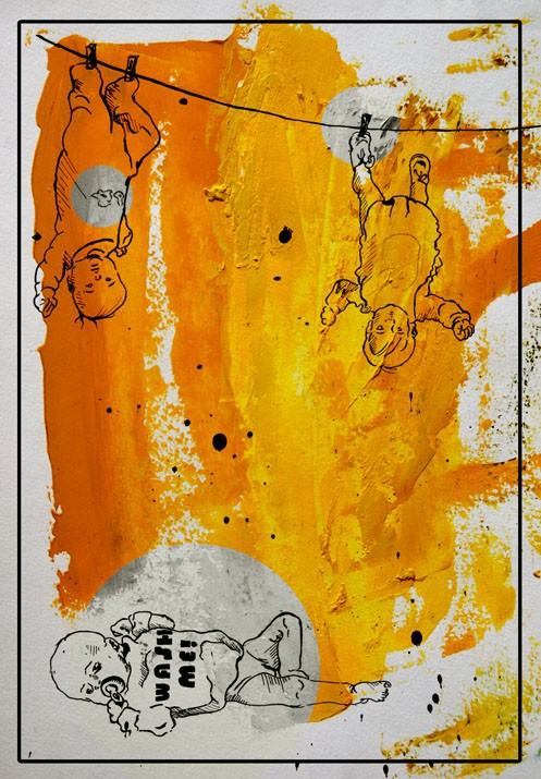 Dominika Purchała, grafiki - publikacja w numerze 31 magazynu artystycznego "Rita Baum", wiosna 2014.