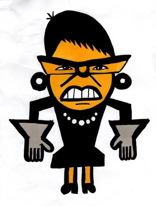 prof. Dajewska, rys. T. Broda