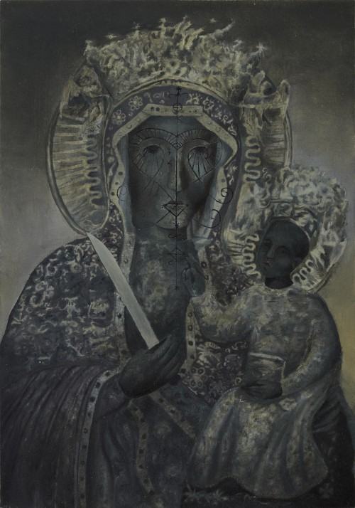 32704632.jpg Paweł Baśnik, Erzulie, 2018, olej na desce, 50 x 35 cm