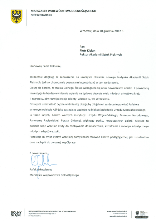 Uroczyste otwarcie Centrum Sztuk Użytkowych. Centrum Innowacyjności.