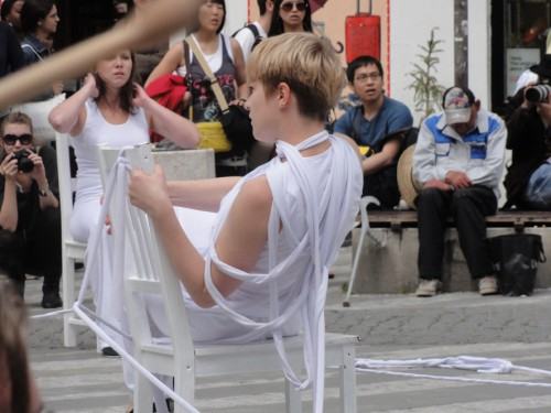 Akcja performance Lost Subject - Wehikuł Praga-Wrocław