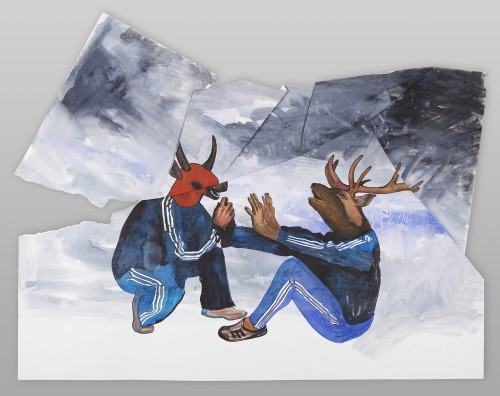 45327200.jpg Sponsored by 2, około 70x100, akwarela na papierze, 2015