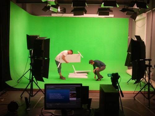 praca w studio filmowym