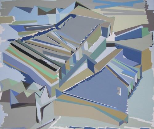 Anna Kołodziejczyk: Ornament nie jest zbrodnią - akryl na płótnie, 2007