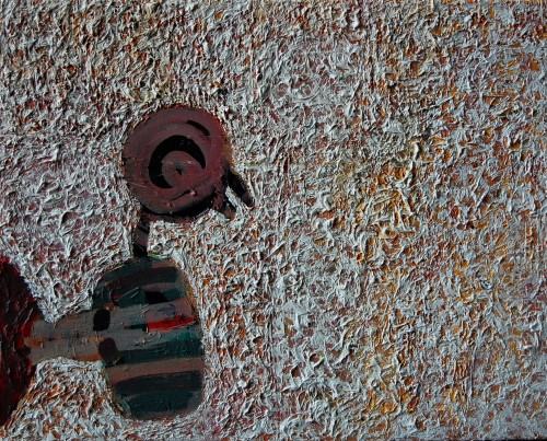 negatyw duszy 40x50 cm olej plotno 2009-2010