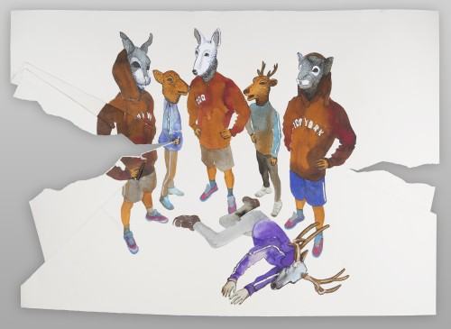 54770114.jpg Skandal na zlecenie, około 70x100 akwarela na papierze, 2015