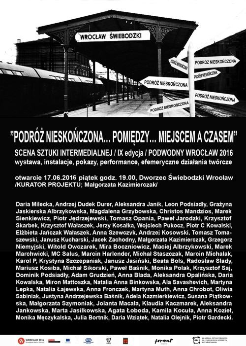 SCENA SZTUKI INTERMEDIALNEJ / IX edycja / PODWODNY WROCŁAW 2016