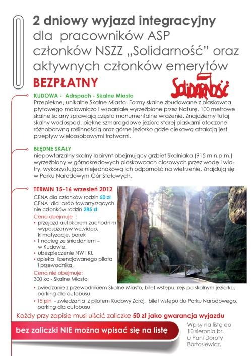 Wyjazd integracyjny 2012