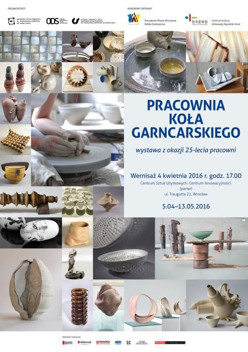 WYSTAWA PRAC STUDENTÓW PRACOWNI KOŁA GARNCARSKIEGO  Z OKAZJI JUBILEUSZU 25-LECIA UTWORZENIA PRACOWNI