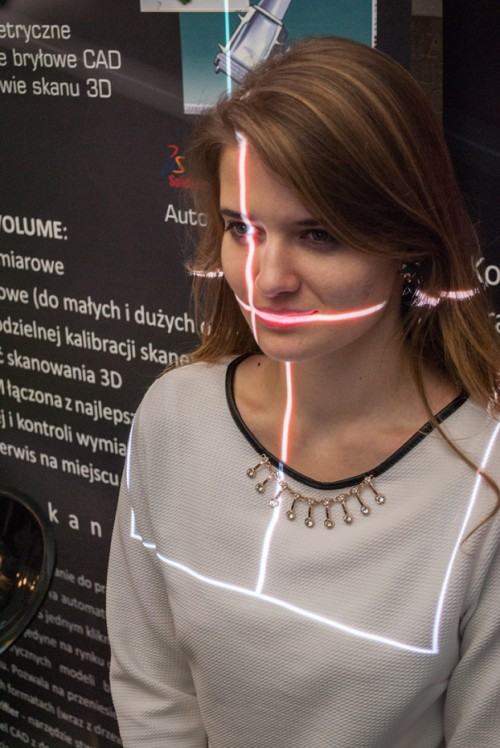 Skaner 3d w trakcie pracy
