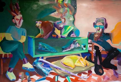 69679280.jpg Ambasadorowie, olej na płótnie, 2022