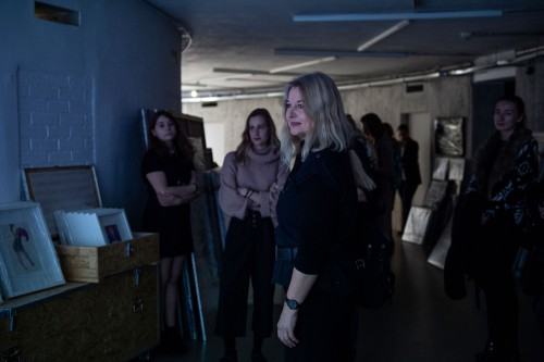 77701299.jpg Wernisaż wystawy Wojciecha Pukocza "Więcej niż 1000 słów" (22.11.2019), fot. Małgorzata Kujda, © Muzeum Współczesne Wrocław, 2019.