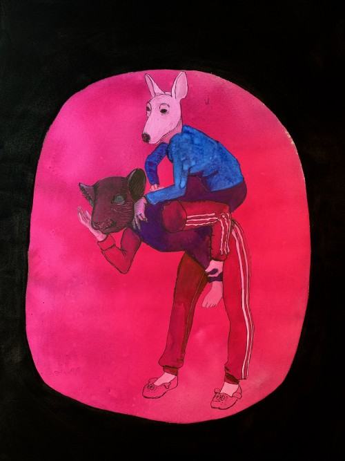 82178480.jpg Patrzymy w jedną stronę, 50x70, akwarela na papierze, 2020