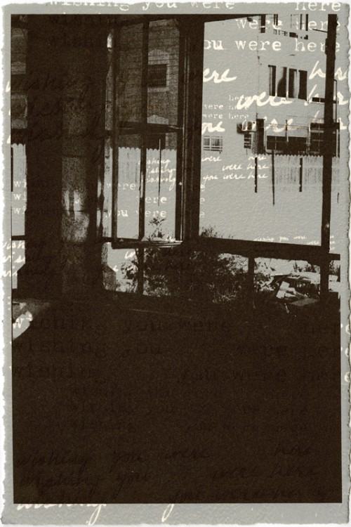 Leena Nammari, Wishing Sido's House Window 2, photopolymer etching screenprint, 25x17