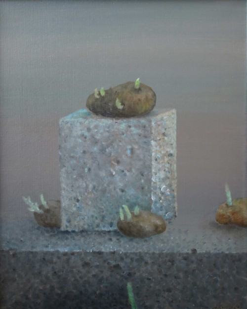 91119173.jpg Stanisław Kortyka, „Nadzieja II”, 1982 olej na płótnie; 50 × 40 cm