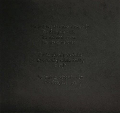 „kolacja”, technika mieszana,, płótno, mikrokule, 120x120 cm, wiersz: Paul Harenza, 2012 „kolacja”, technika mieszana,, płótno, mikrokule, 120x120 cm, wiersz: Paul Harenza, 2012