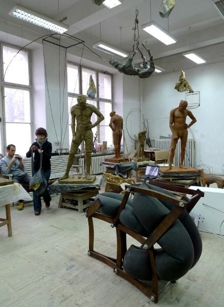 rzeźbiarze się przeglądają