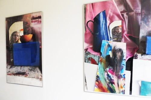 Fragment wystawy fotograficznej  studentów i absolwentów Wydziałów Malarstwa oraz Rzeźby i Mediacji Sztuki w Galerii Lingua