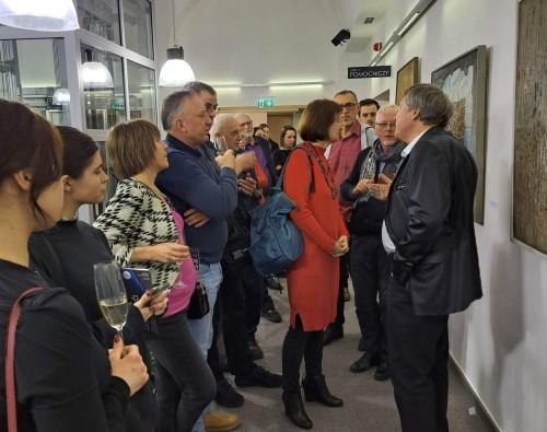 Otwarcie wystawy Jacka Jarczewskiego, Uwaga dotykać!, zdj. Jeanette Jarczewska