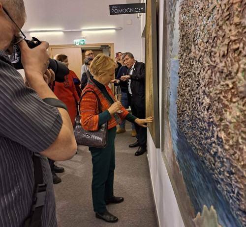 Otwarcie wystawy Jacka Jarczewskiego, Uwaga dotykać!, zdj. Jeanette Jarczewska