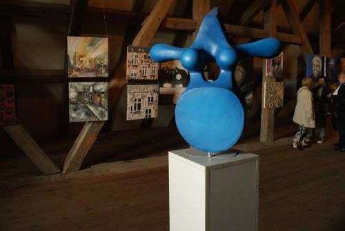 Otwarcie wystawy Studyjne Eksperiencje odbywającej się w ramach Europejskiej Nocy Muzeów w Chojnicach.