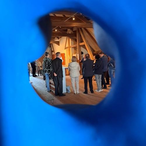 Otwarcie wystawy Studyjne Eksperiencje odbywającej się w ramach Europejskiej Nocy Muzeów w Chojnicach.